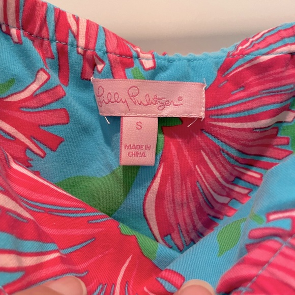 Lilly, Pulitzer Petula Pink Kissue Strapless Mini Dress Size S - Picture 4 of 5